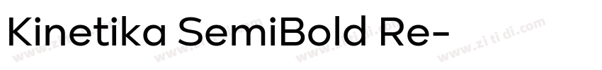 Kinetika SemiBold Re字体转换